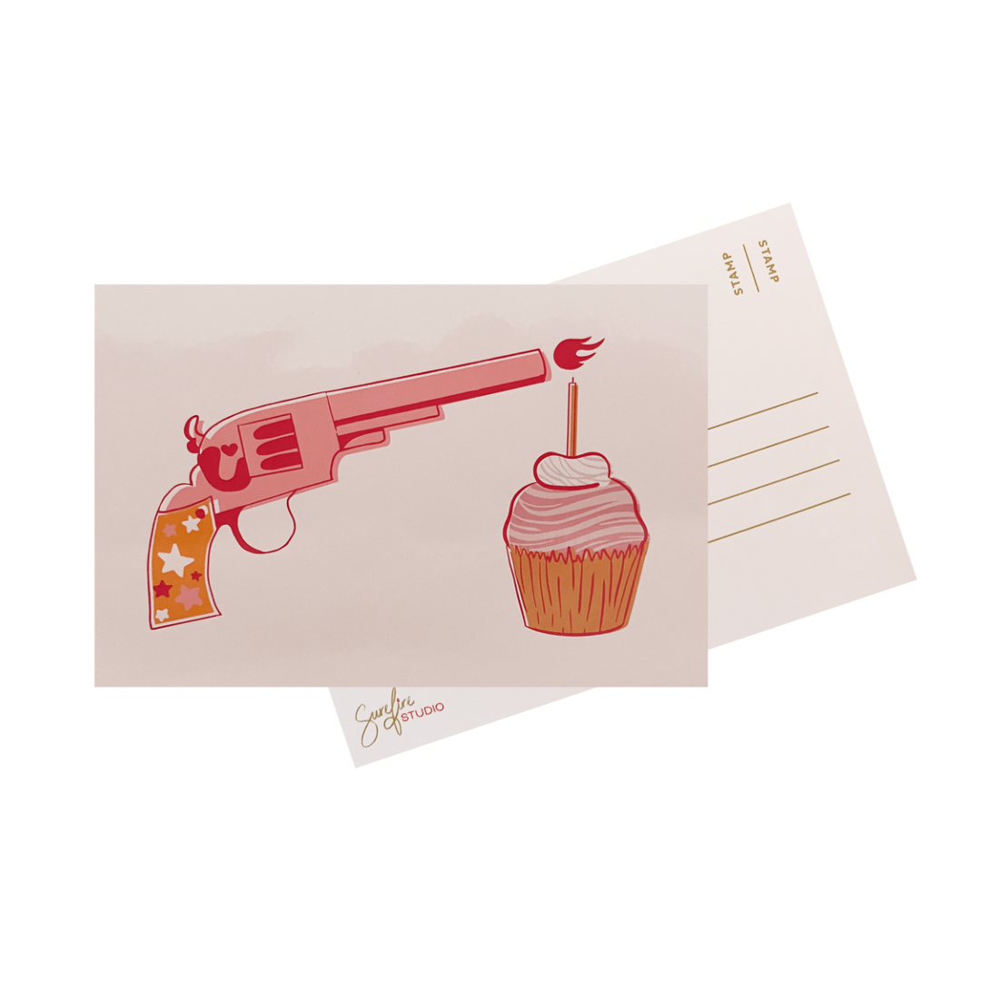 Light the Cupcake Postcard