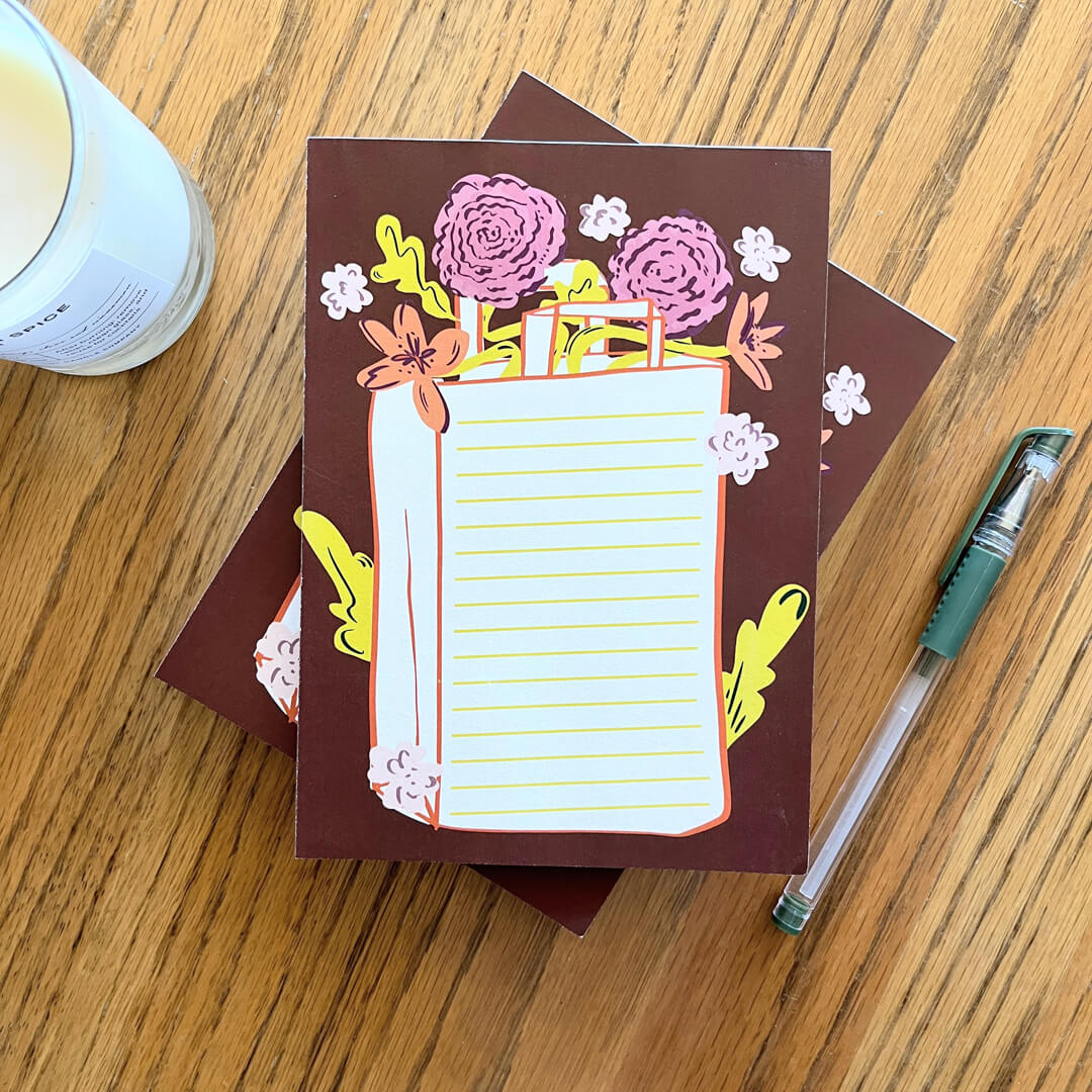 Flower Market Notepad