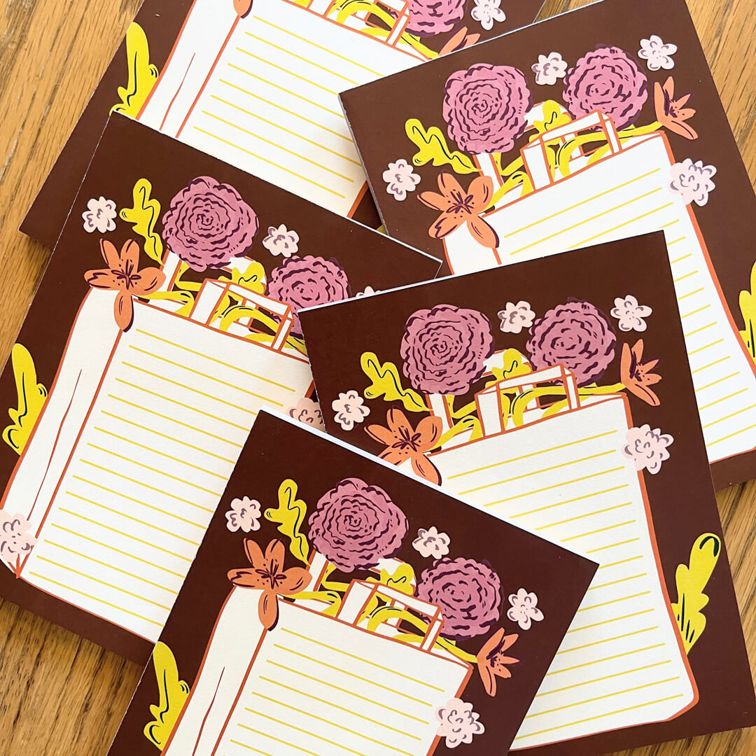 Flower Market Notepad
