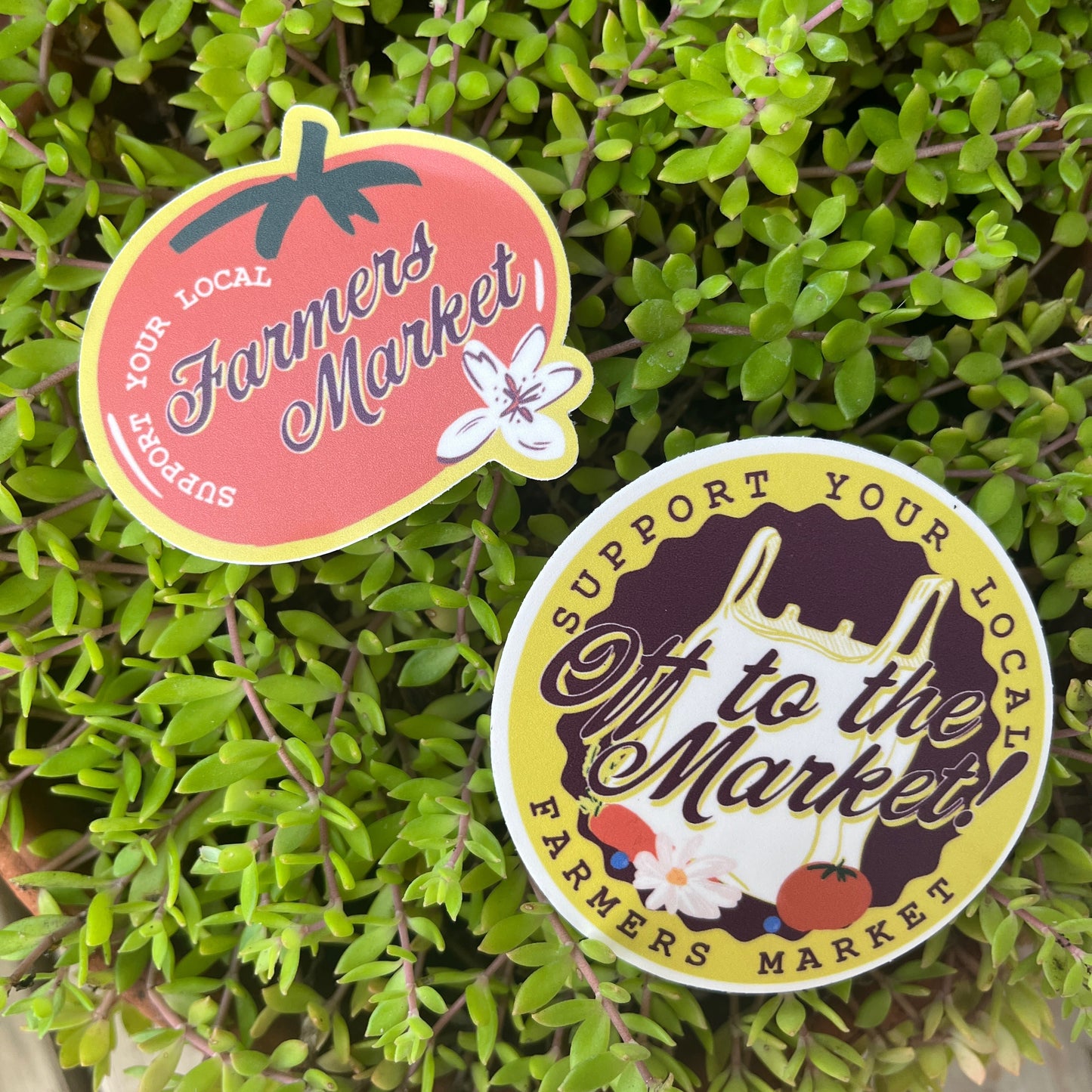 Off to the Farmers Market Sticker
