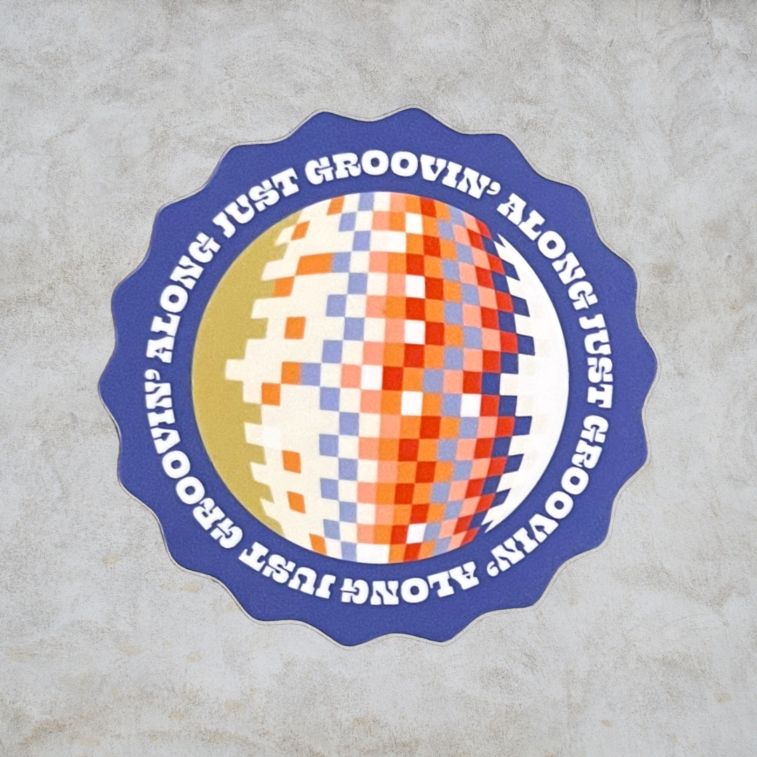Disco Groovin' Sticker