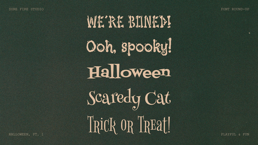 FREE Spooky Fonts for Halloween: Pt. 1 - Playful & Fun