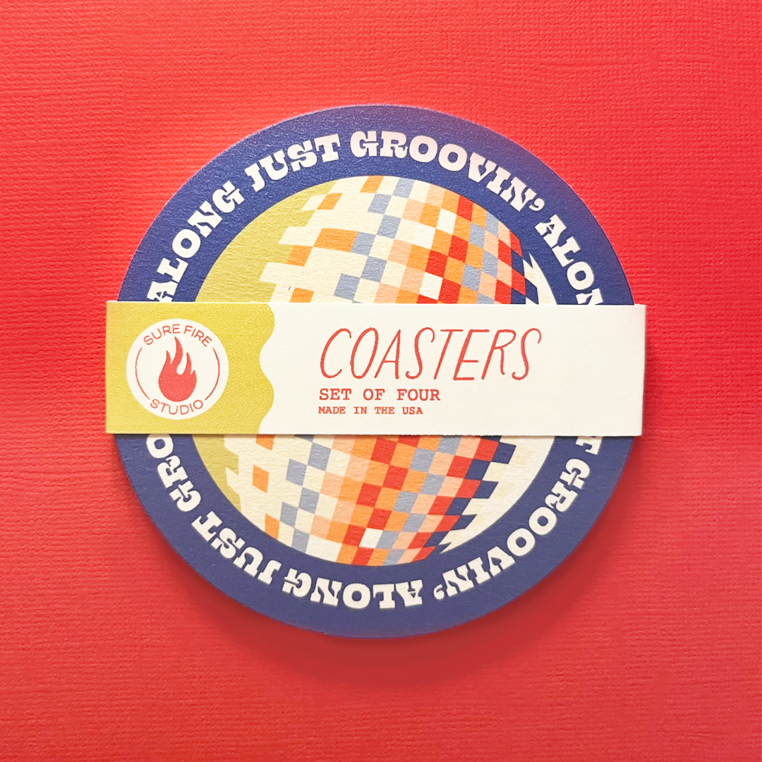 Just Groovin’ Along Coasters