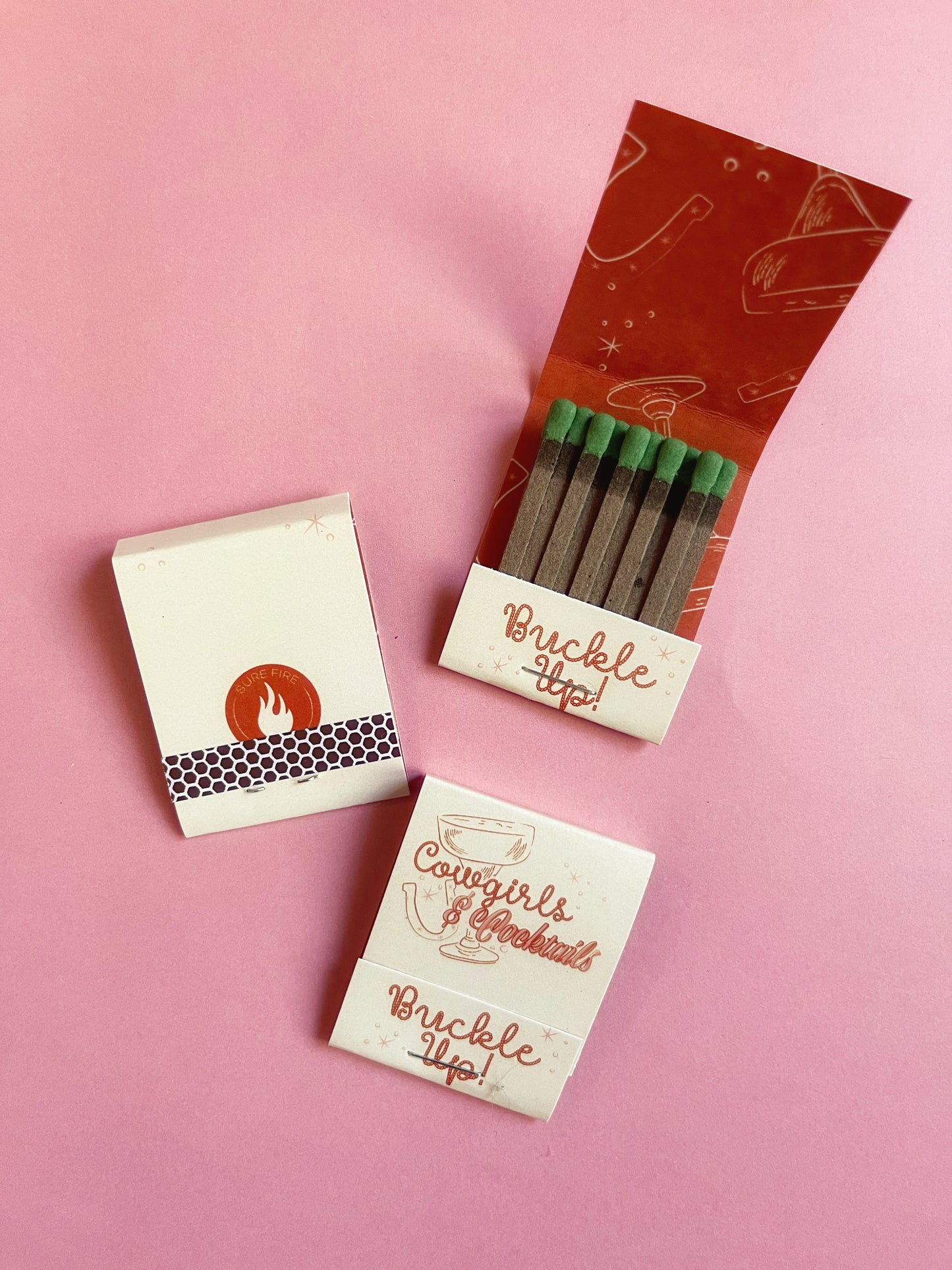 Cowgirls & Cocktails Matchbook