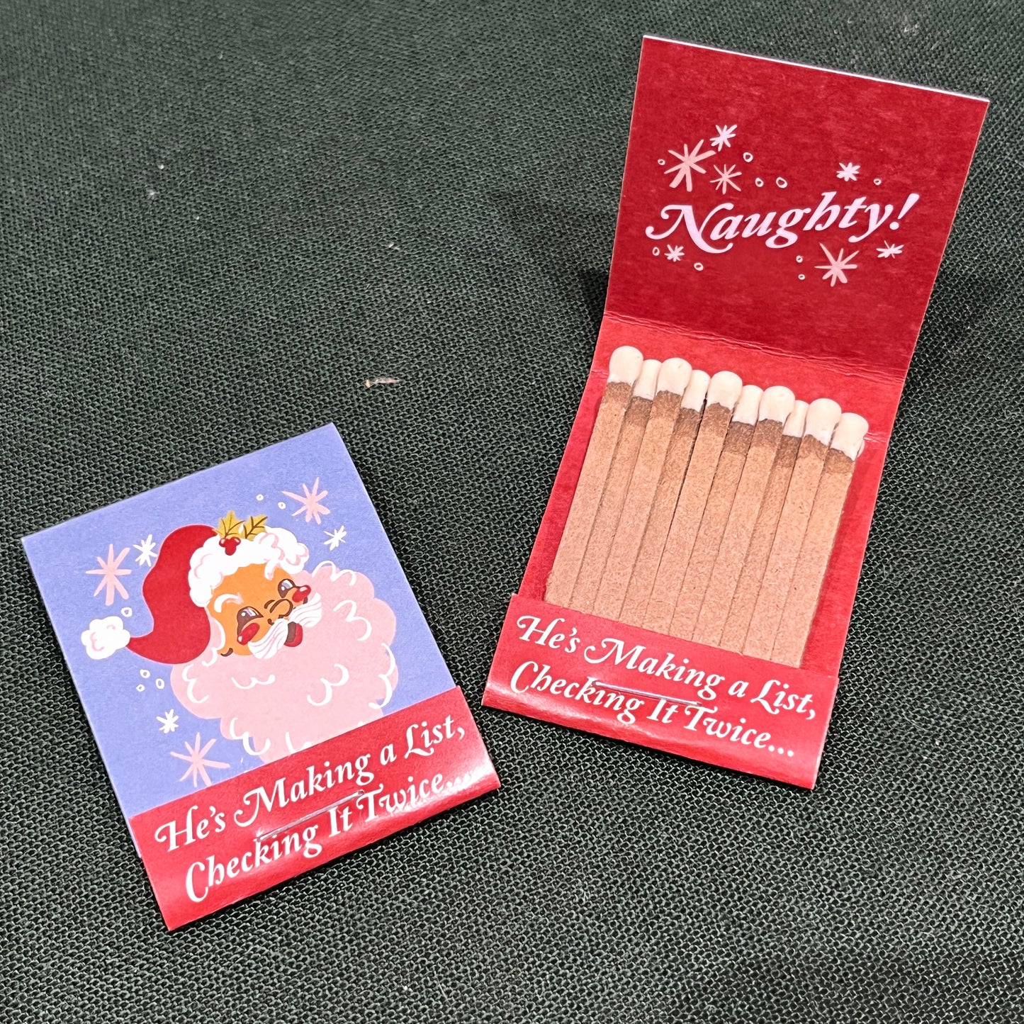 Naughty or Nice Matchbook