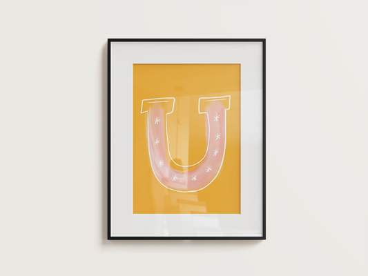 Lucky Horseshoe Art Print