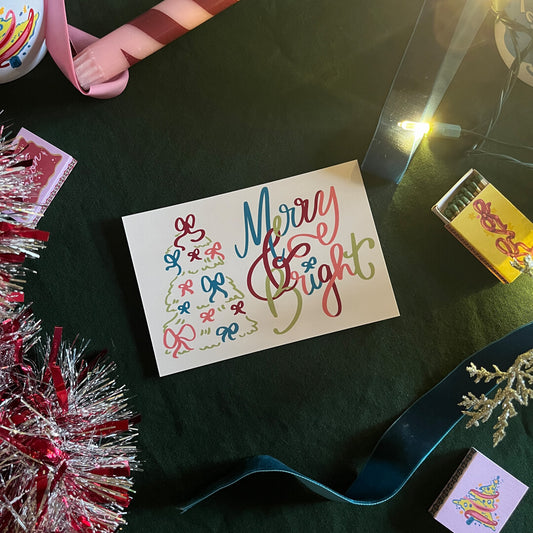 Merry & Bright Postcard